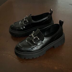 Madden Girl Black Loafers